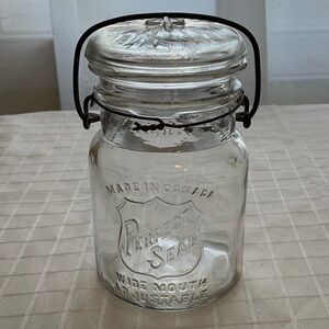 Clear Glass Mason Jar with Lid